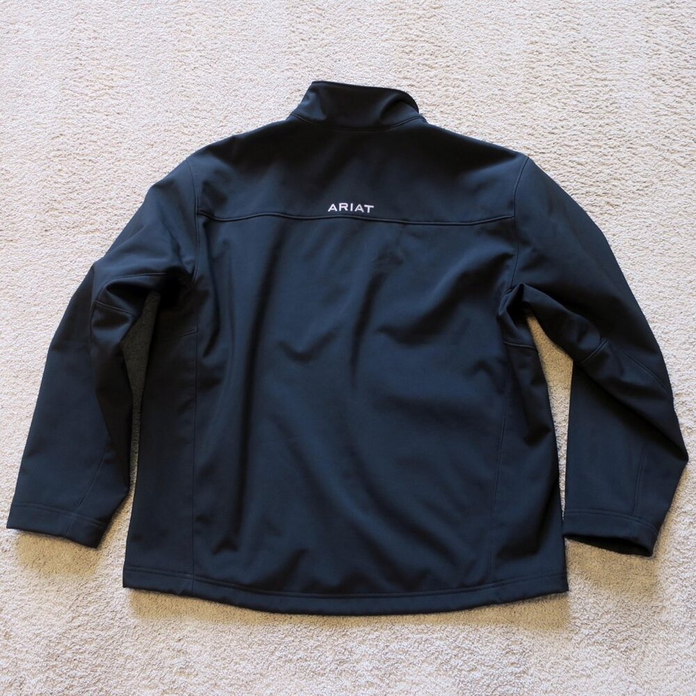 Ariat Vernon Black Softshell Zip Jacket Water Res… - image 8